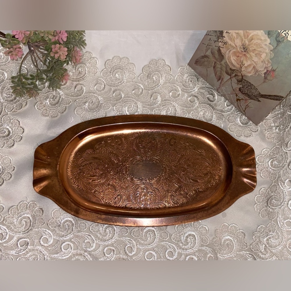 3/55$ Home Vintage Viking plate E.P. Copper Tray